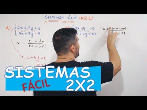 Thumbnail da aula: Sistemas 2X2 (FÁCIL)