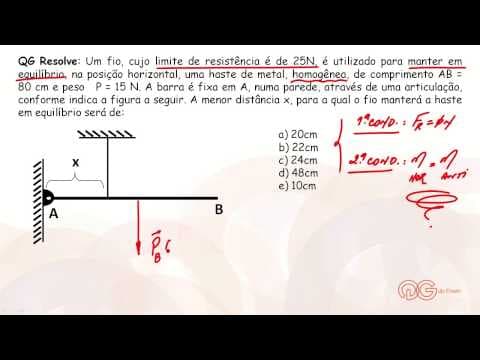 Thumbnail da aula: Física: Equilíbrio de Corpo Extenso - ENEM