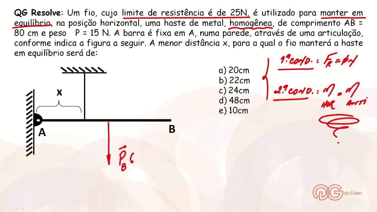 Thumbnail: Física: Equilíbrio de Corpo Extenso - ENEM