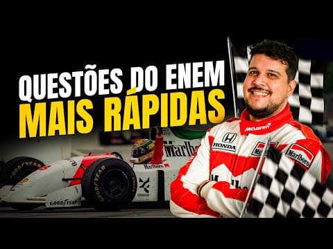 Thumbnail da aula: Como terminar a prova do ENEM mais rápido