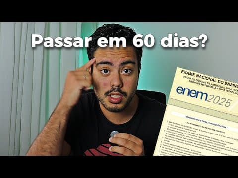 Thumbnail da aula: É possível PASSAR no ENEM com 2 MESES de estudo?