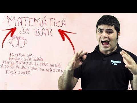 Thumbnail da aula: MATEMÁTICA DO BAR - Você Consegue Resolver Esse Problema que Adivinha Seu Ano de Nascimento?