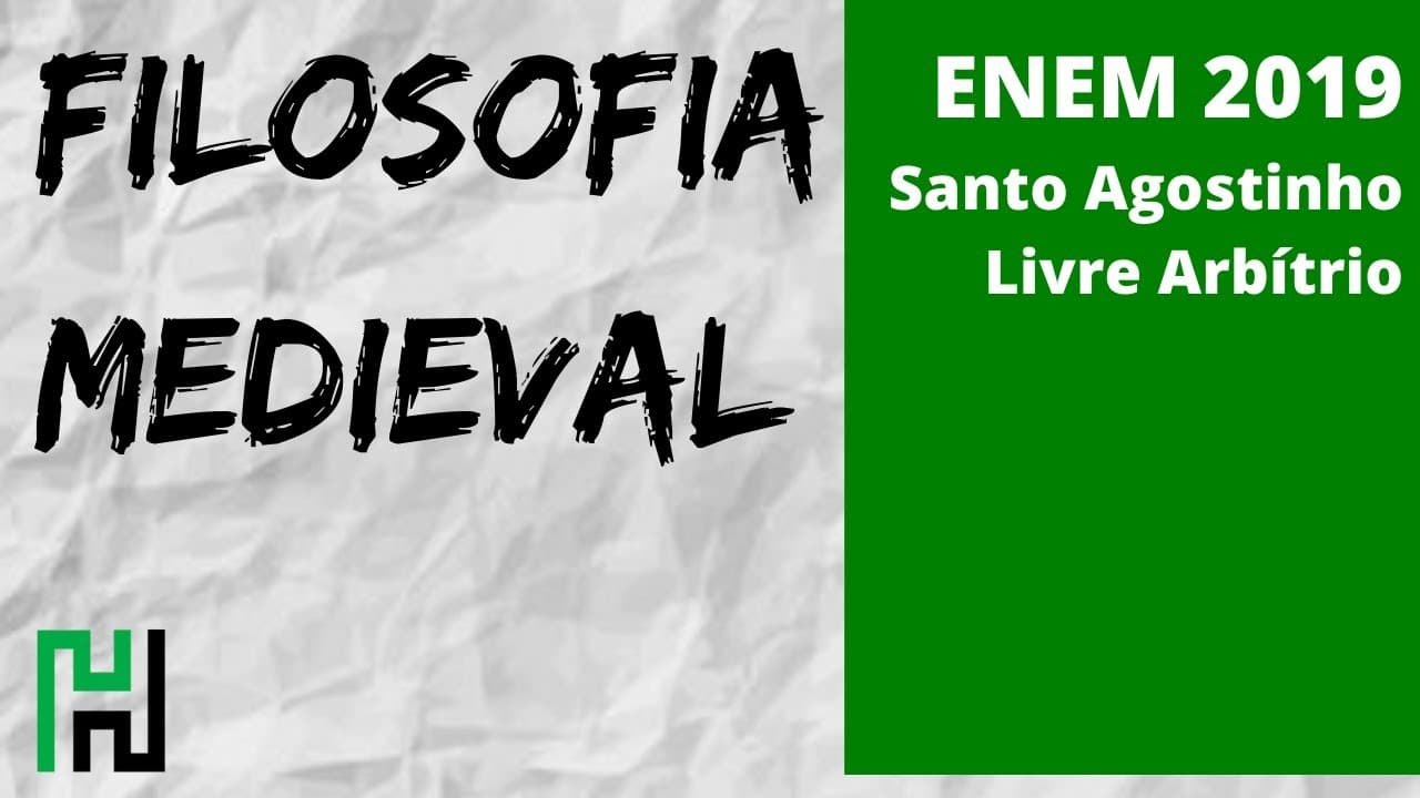 Thumbnail: ENEM 2019 Filosofia Medieval | Livre Arbítrio, Santo Agostinho