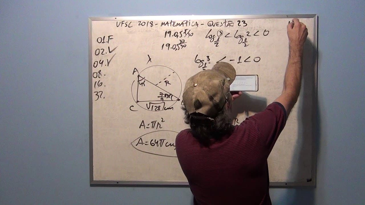 Thumbnail: Correção UFSC 2018 Matemática Questão 23