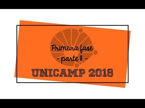 Thumbnail da aula: Unicamp 2018 1 fase matemática parte 2