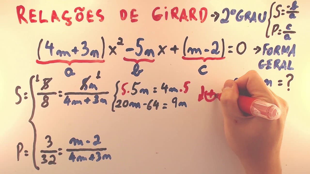 Thumbnail: FUVEST 2007 - Matemática 34 - Relações de Girard - 1ª fase - Aulas A+ Resolve