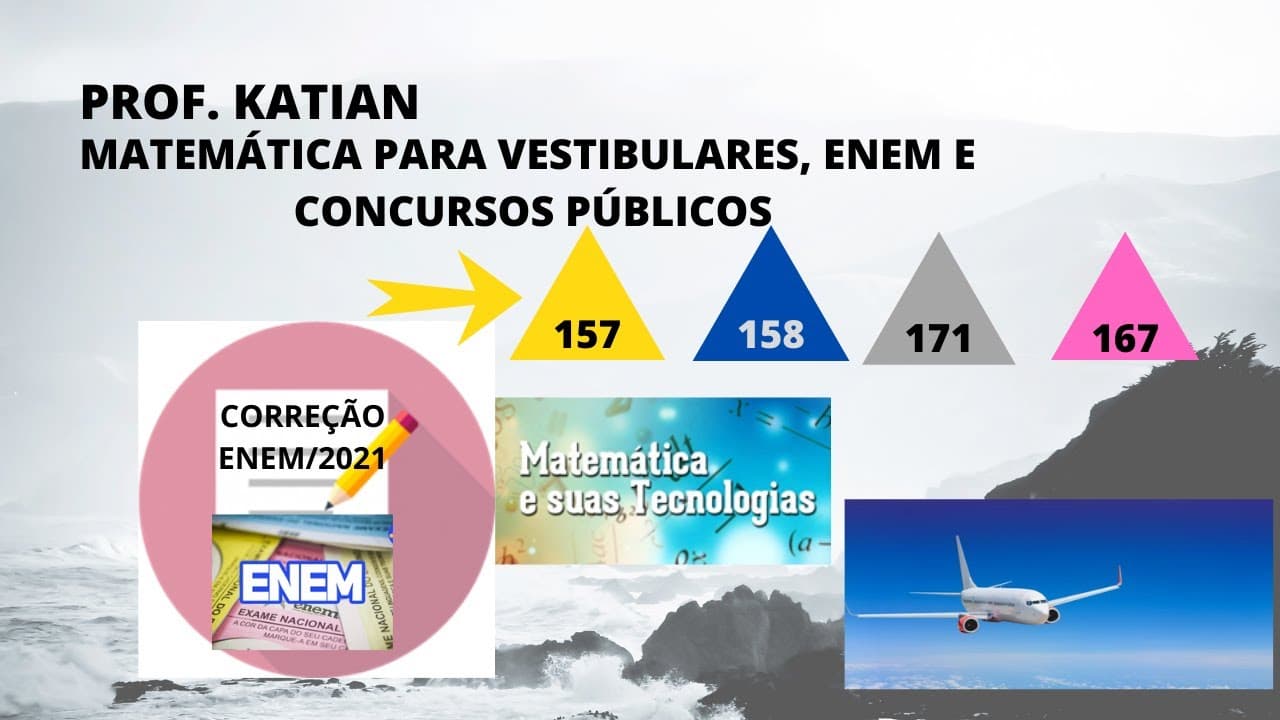 Thumbnail: RESOLUÇÃO ENEM 2021-QUESTÃO 157-CADERNO AMARELO- Para realizar um voo entre duas cidades que distam