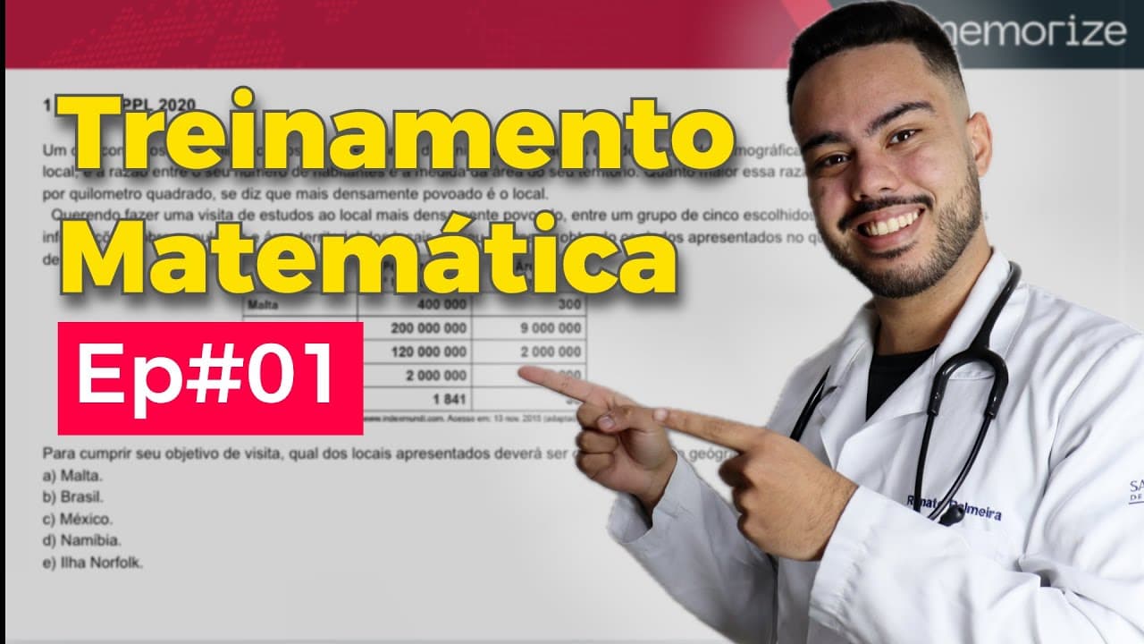 Thumbnail: FAÇA COMIGO: Matemática do ENEM do Zero | Renato Palmeira TMF#01