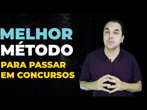 Thumbnail da aula: O MELHOR MÉTODO PARA PASSAR EM CONCURSO PÚBLICO É... 😺 Jardel Pereira