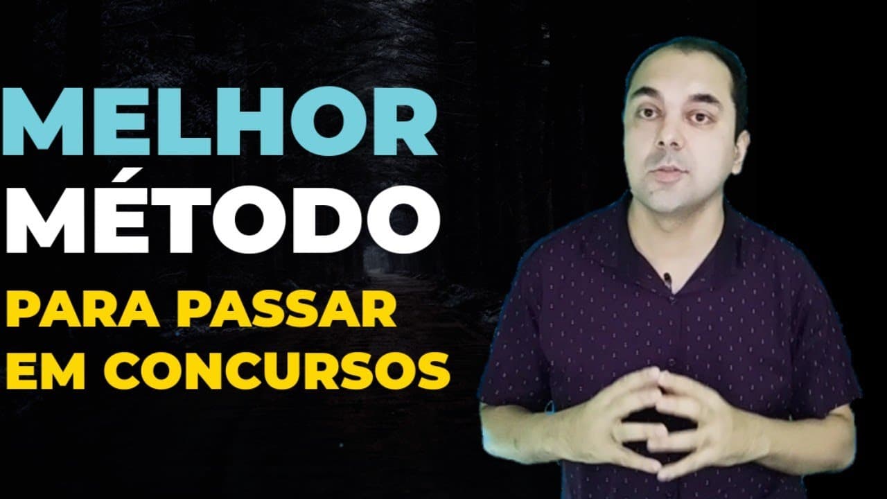 Thumbnail: O MELHOR MÉTODO PARA PASSAR EM CONCURSO PÚBLICO É... 😺 Jardel Pereira