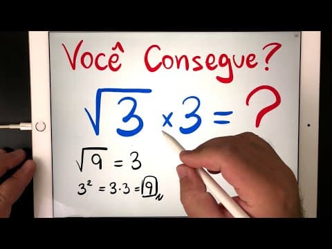 Thumbnail da aula: 🔥 Matemática Básica DESBUGADA - Você Consegue Resolver RADICIAÇÃO E MULTIPLICAÇÃO? 🤯