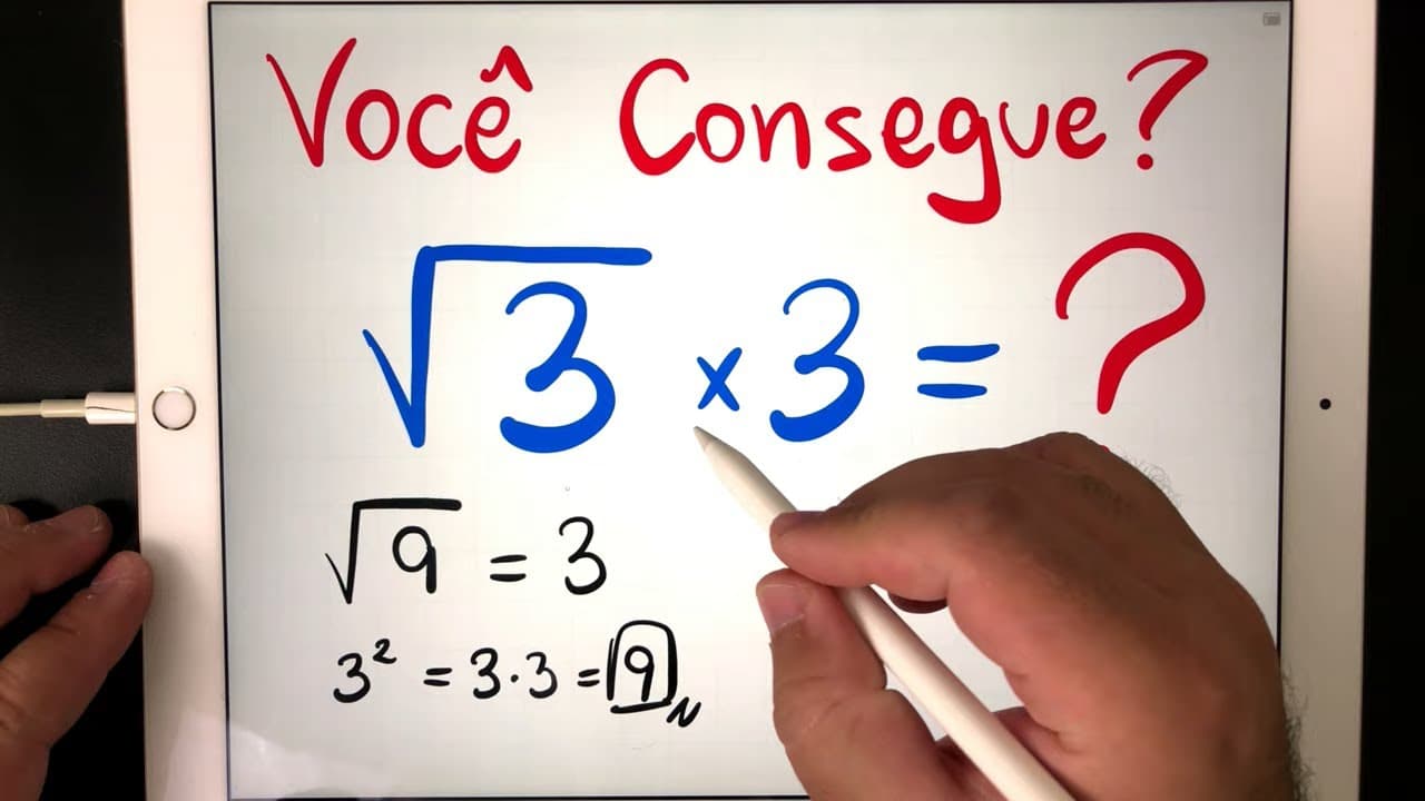 Thumbnail: 🔥 Matemática Básica DESBUGADA - Você Consegue Resolver RADICIAÇÃO E MULTIPLICAÇÃO? 🤯