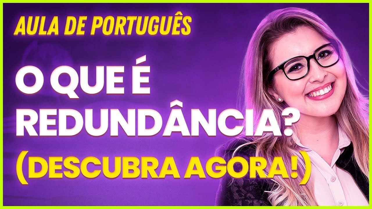 Thumbnail: O QUE É TER REDUNDÂNCIA? (Gramática para Concursos) - Professora Pamba