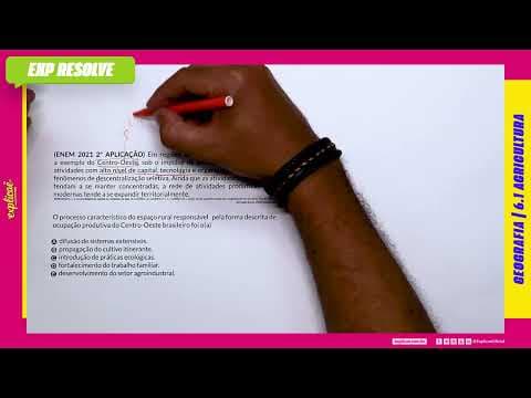 Thumbnail da aula: EM REGIÕES ANTES CONSIDERADAS PERIFÉRICAS, A EXEMPLO DO CENTRO-OESTE, SOB O (...) |AGRICULTURA