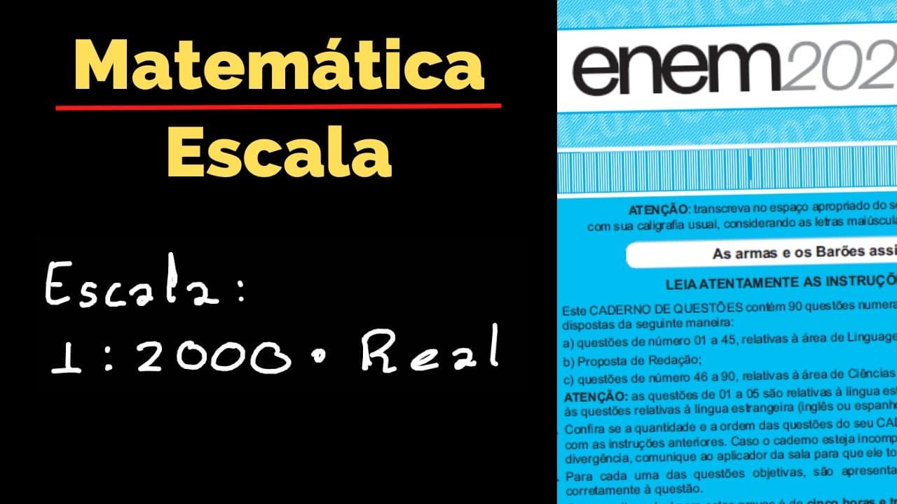 Thumbnail: Escala - Enem 2020 Digital | Questões Resolvidas - Matemática - Inep