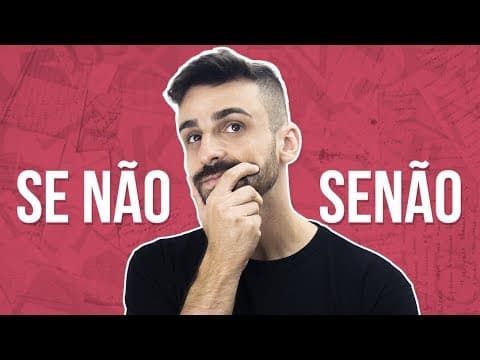 Thumbnail da aula: SENÃO X SE NÃO | Prof. Felipe Moraes