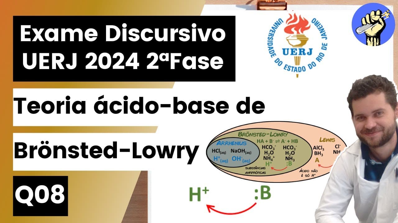 Thumbnail: ✏️UERJ 2024 | O íon bicarbonato ou hidrogenocarbonato é uma espécie química derivada do ácido