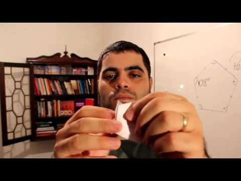 Thumbnail da aula: Origami - Como dobrar um Pentágono Regular? | Matemática Rio