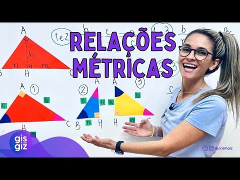 Thumbnail da aula: RELAÇÕES MÉTRICAS NO TRIÂNGULO RETÂNGULO \Prof. Gis/