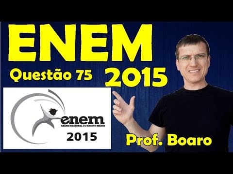 Thumbnail da aula: ENEM 2015 - QUESTÃO 75 - PROVA AZUL - FISICA   Prof.  Marcelo Boaro