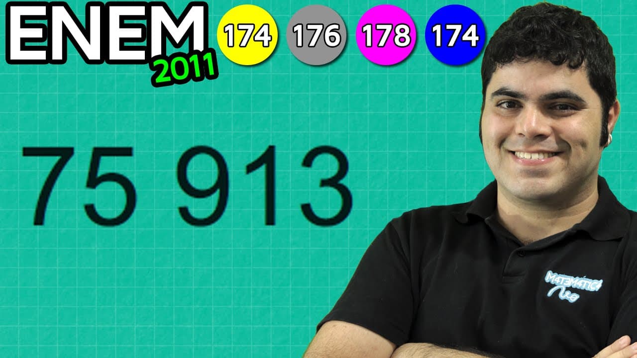 Thumbnail: ENEM 2011 Matemática #39 - Princípio Fundamental da Contagem e Entrevista de Emprego