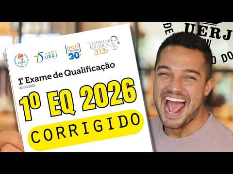 Thumbnail da aula: Gabarito UERJ 2026/1 Exame de Qualificação Corrigido | Linguagens UERJ