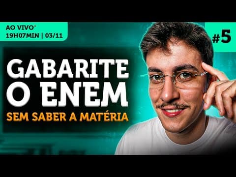 Thumbnail da aula: Como Resolver Questões Sem Saber a Matéria - Física | Revisão ENEM
