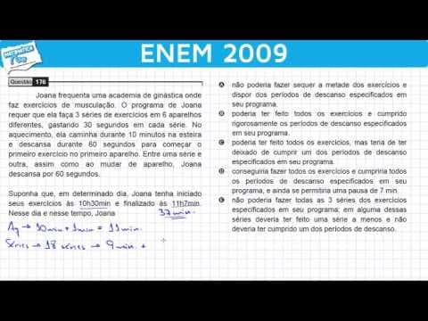 Thumbnail da aula: ENEM 2009 Matemática #41 - Raciocínio Lógico Dedutivo numa Academia