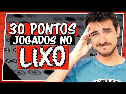 Thumbnail da aula: MATEMÁTICA: As questões que ERREI no Enem 2018 || Nota: 960,1