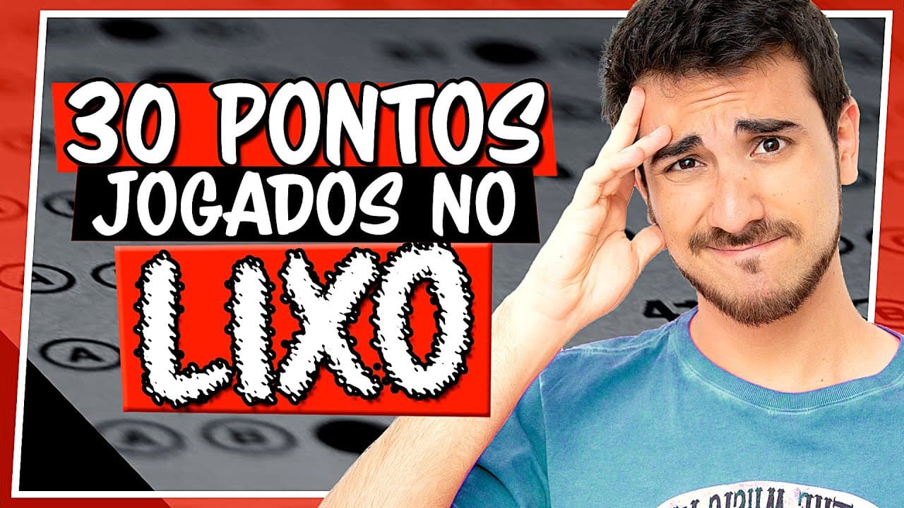 Thumbnail: MATEMÁTICA: As questões que ERREI no Enem 2018 || Nota: 960,1
