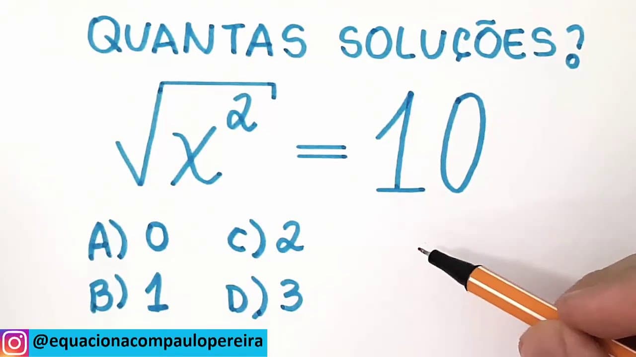 Thumbnail: 🔥 HELP MATEMÁTICA BÁSICA - Equação Irracional  #146