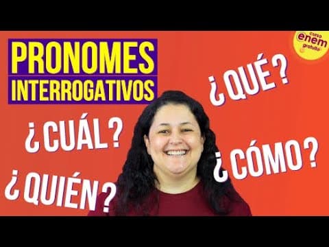 Thumbnail da aula: PRONOMES INTERROGATIVOS NO ESPANHOL | Resumo para o Enem