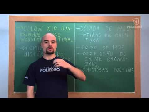 Thumbnail da aula: Videoaulas Poliedro | Enem | 1900/1940 - Quadrinhos da alvorada do século XX e da depressão
