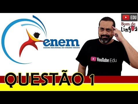 Thumbnail da aula: ENEM 2017 - Questão 1 (Espanhol) - #BdL