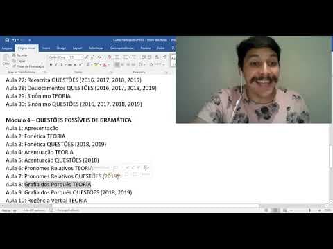 Thumbnail da aula: UFRGS Português - o que cai sempre e o que cai de vez em quando?