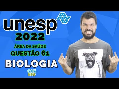 Thumbnail da aula: UNESP 2022 - Questão 61 - Uma aranha consegue matar e comer uma cobra? Esta pergunta é o tema de um