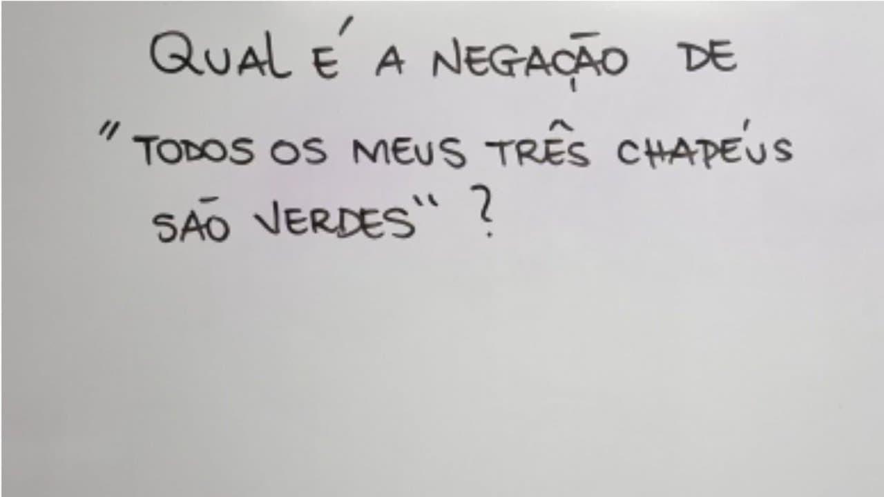 Thumbnail: Qual é a negação de TODOS? Questão OBMEP explicada