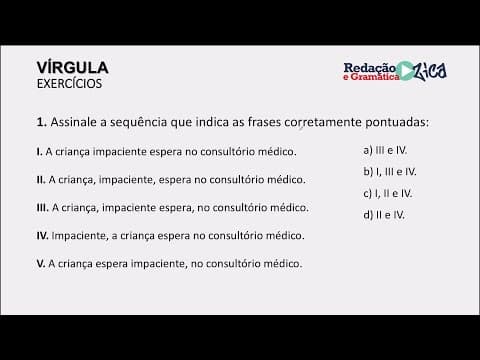 Thumbnail da aula: VOCÊ CONSEGUE RESOLVER ESTA QUESTÃO DE VÍRGULA? DEIXE A SUA RESPOSTA NOS COMENTÁRIOS! - Profa. Pamba