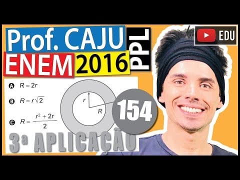 Thumbnail da aula: [ENEM 2016 PPL] 154 📓 GEOMETRIA PLANA No projeto de arborização de uma praça está prevista a