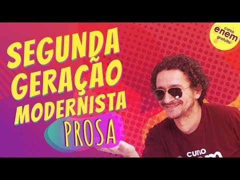 Thumbnail da aula: SEGUNDA GERAÇÃO MODERNISTA (PROSA) | Resumo de Literatura para o Enem