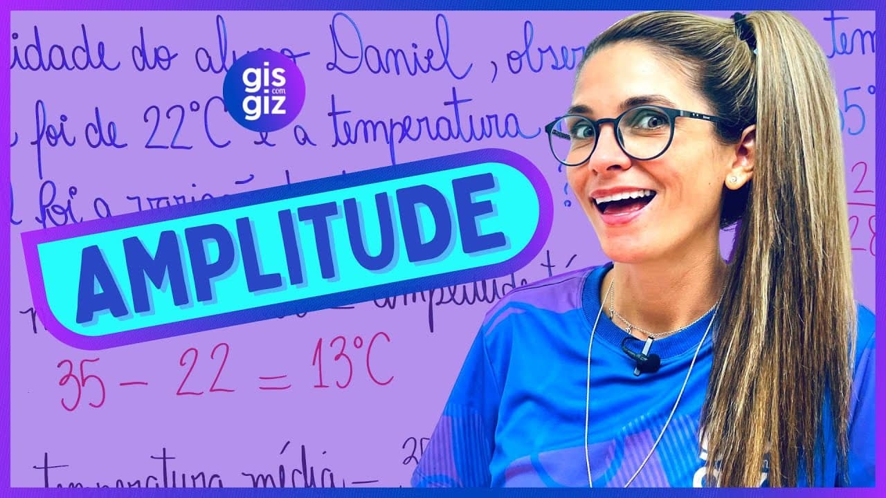 Thumbnail: AMPLITUDE ESTATÍSTICA | MEDIDA DE DISPERSÃO |