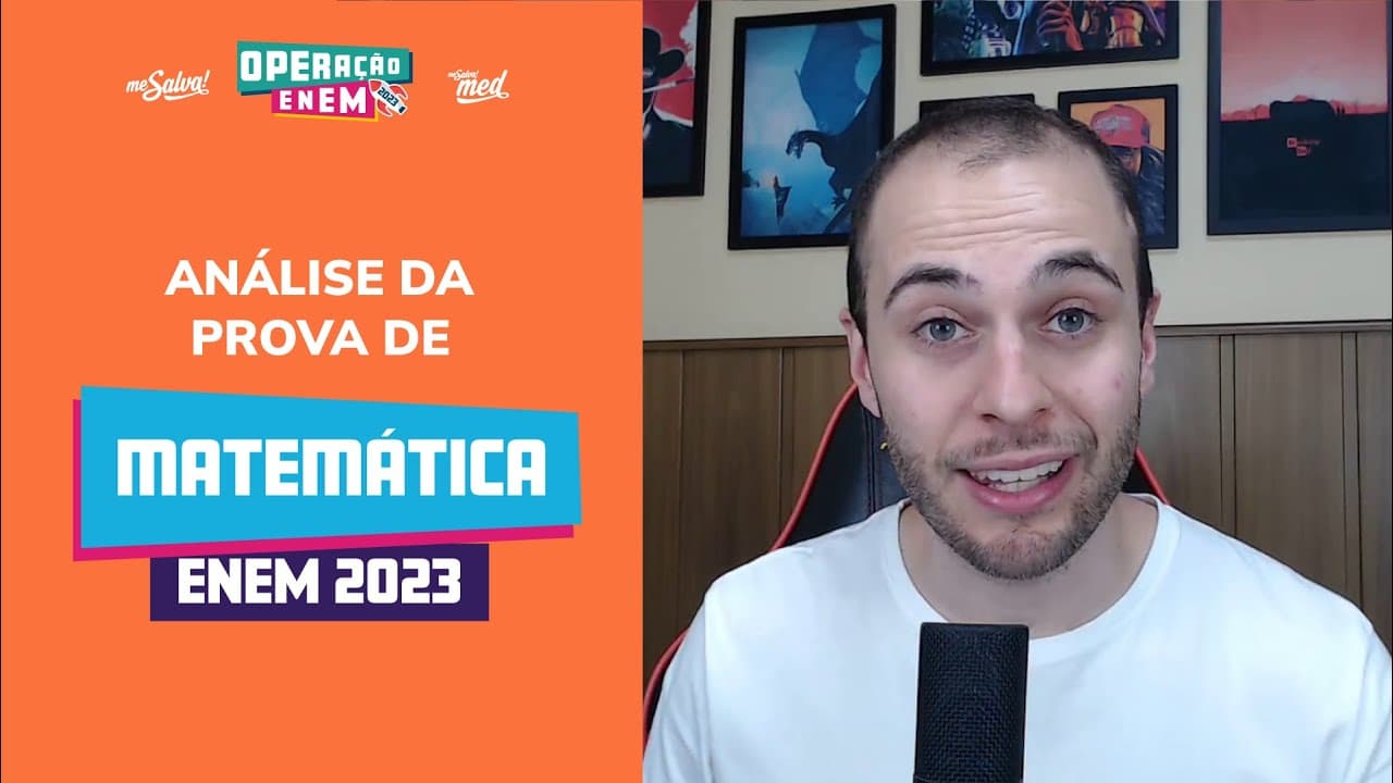 Thumbnail: Comentando a PROVA DE MATEMÁTICA | ENEM 2023 | Me Salva! ENEM