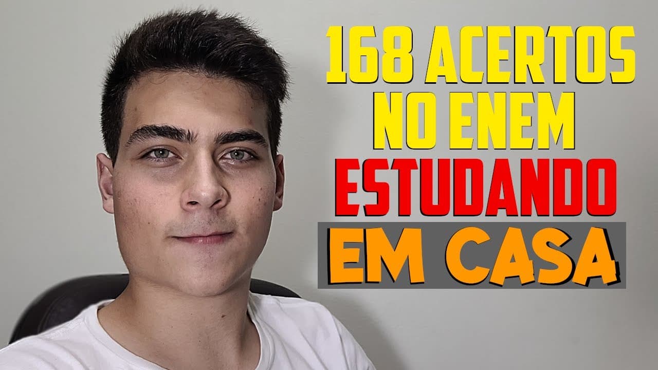 Thumbnail: COMO ESTUDAR EM CASA PARA O ENEM l Passei em Medicina na USP assim