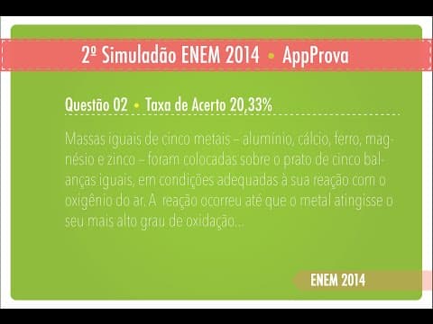 Thumbnail da aula: 2º Simuladão ENEM 2014 - AppProva - Correção