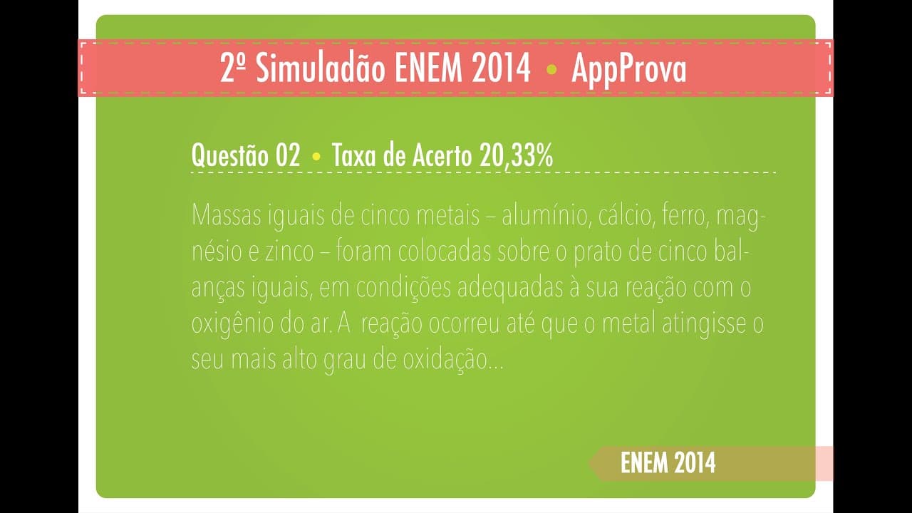 Thumbnail: 2º Simuladão ENEM 2014 - AppProva - Correção