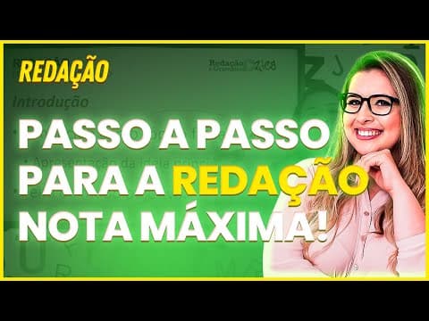 Thumbnail da aula: COMO FAZER UMA REDAÇÃO NOTA MÁXIMA? - Professora Pamba