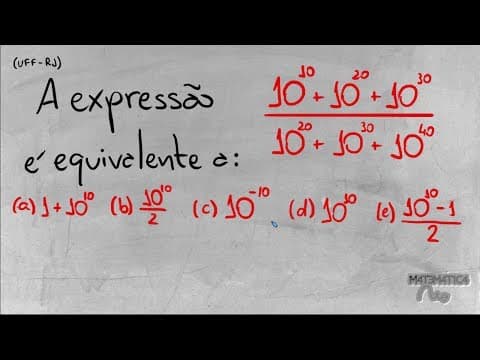 Thumbnail da aula: Problema Envolvendo FATORAÇÃO E PROPRIEDADES DA POTENCIAÇÃO