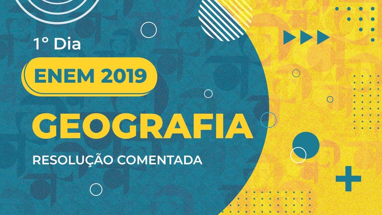 Thumbnail: Resolução Comentada - ENEM 2019 - 1º dia - Geografia