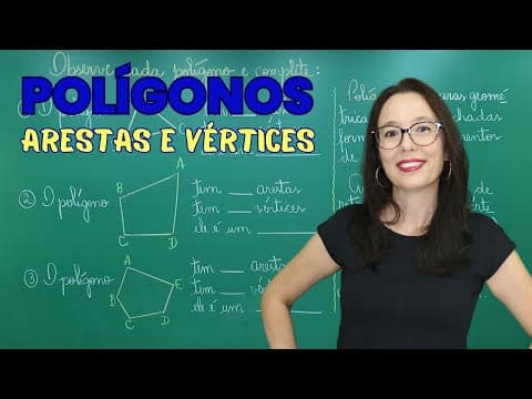 Thumbnail da aula: ARESTAS E VÉRTICES - POLÍGONOS - Professora Angela Matemática