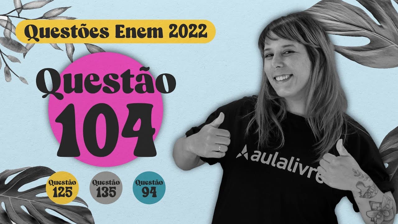 Thumbnail: ENEM 2022 I Matéria Orgânica I Questão 104